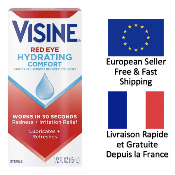 Gouttes pour les yeux visine red eye hydrating comfort 15ml