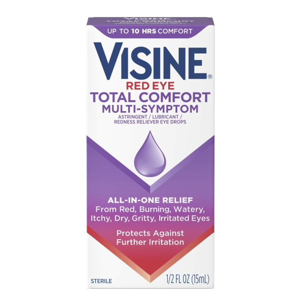 Gouttes pour les yeux Visine Total Comfort Multi-Symptom